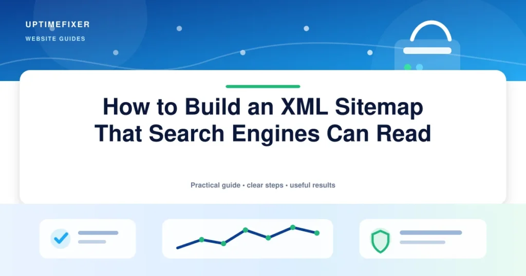 How to Build an XML Sitemap That Search Engines Can Read illustrated UptimeFixer guide