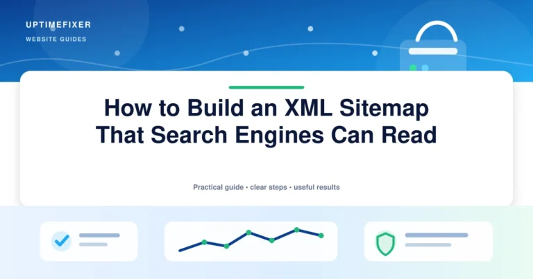 How to Build an XML Sitemap That Search Engines Can Read illustrated UptimeFixer guide