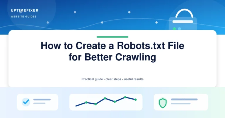 How to Create a Robots.txt File for Better Crawling illustrated UptimeFixer guide