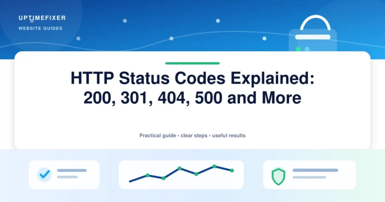 HTTP Status Codes Explained: 200, 301, 404, 500 and More illustrated UptimeFixer guide