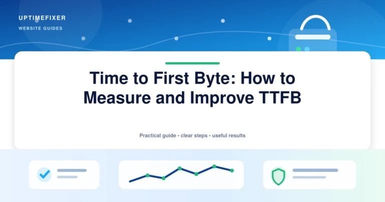 Time to First Byte: How to Measure and Improve TTFB illustrated UptimeFixer guide