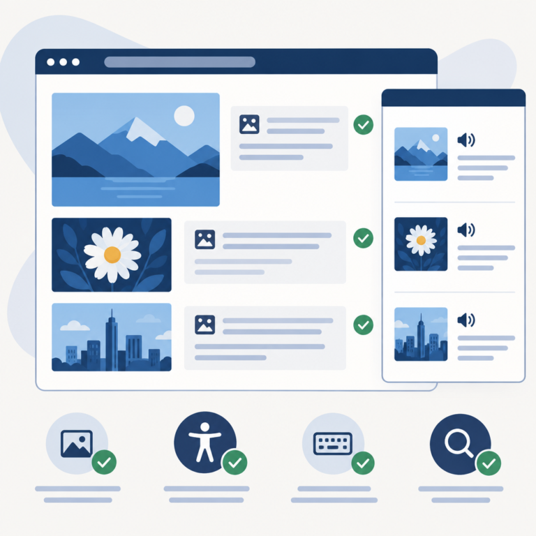 Image alt text checker guide illustration