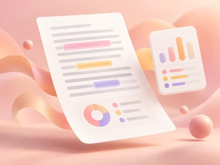 Typography and writing tools illustration